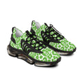 Neon Green Leopard Men's Mesh Sneakers