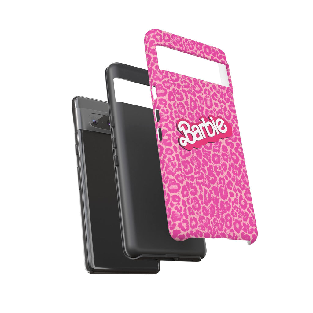 Hot Neon Pink Leopard Barb Tough Phone Case iPhone, Galaxy, or Google Pixel