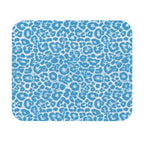 Blue Leopard Print Mouse Pad