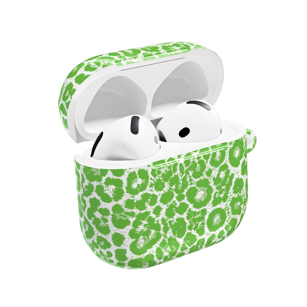Green Leopard AirPod Cases