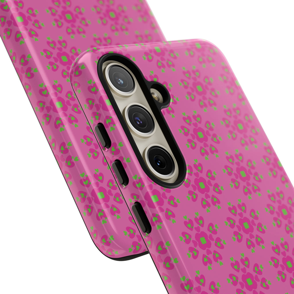 Floresta Heart Pink Tough Phone Case iPhone, Galaxy, or Google Pixel