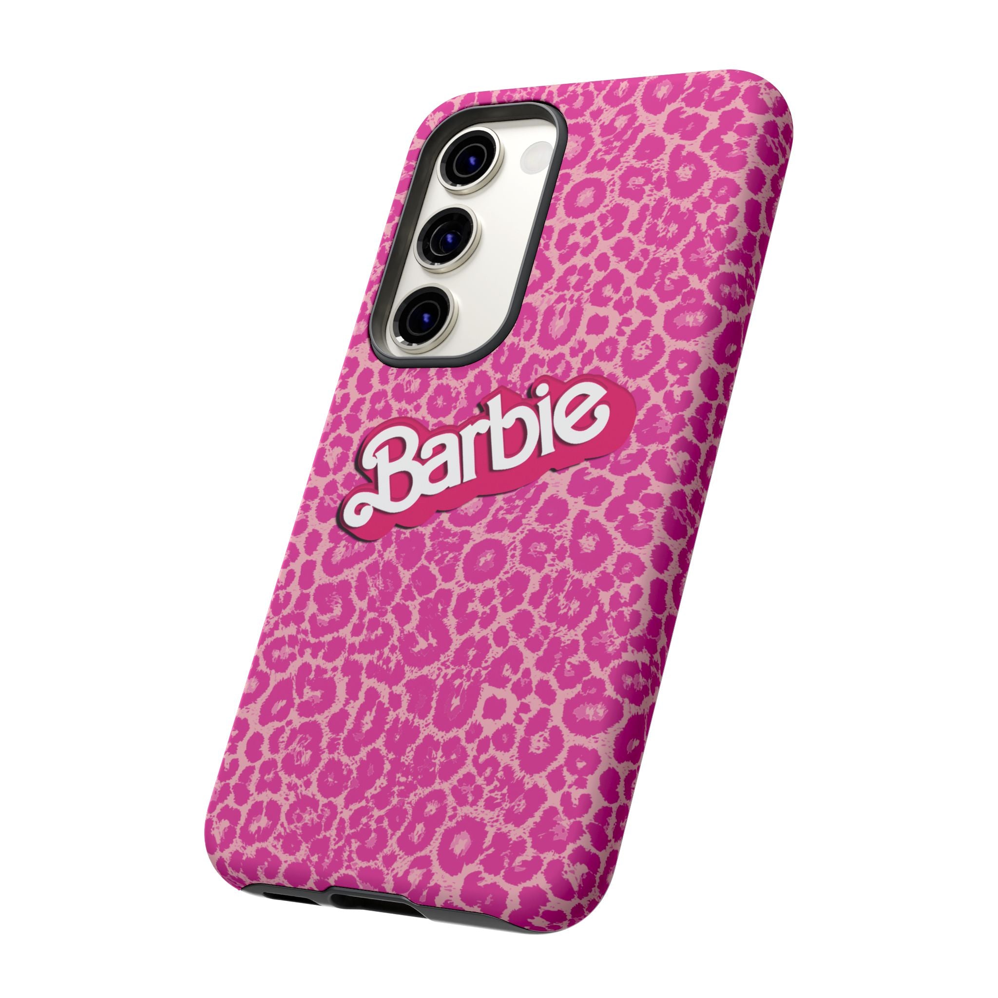 Hot Neon Pink Leopard Barb Tough Phone Case iPhone, Galaxy, or Google Pixel