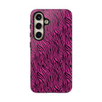 Pink Zebra Tough Phone Case for iPhone, Galaxy, or Google Pixel