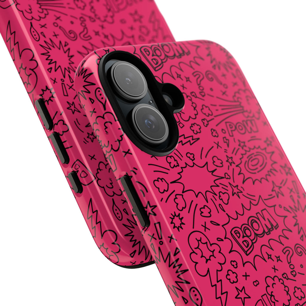 Boom Wow Tough Case for iPhone, Galaxy, or Google Pixel