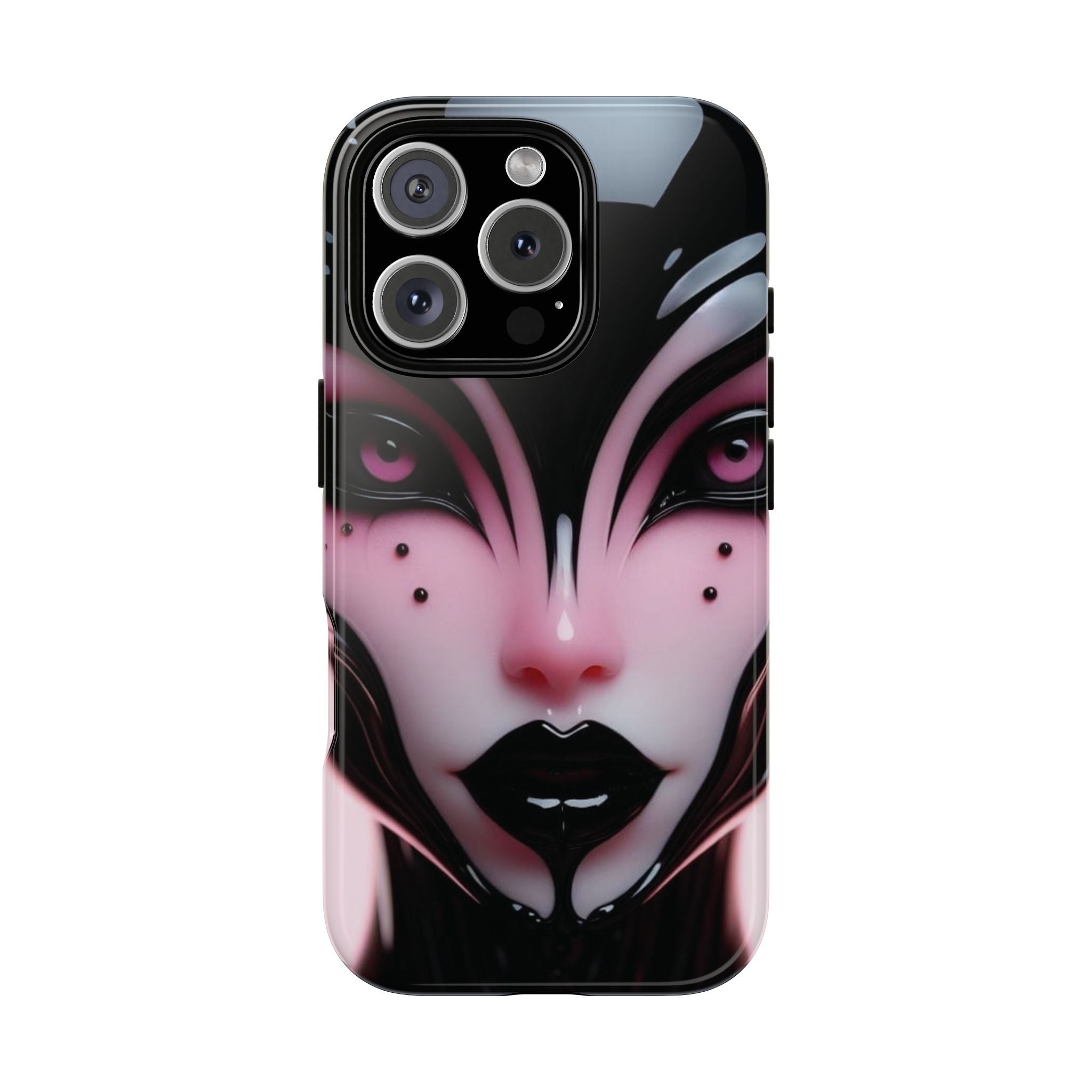 Pink Alien Tough Phone Case for iPhone, Galaxy, or Google Pixel