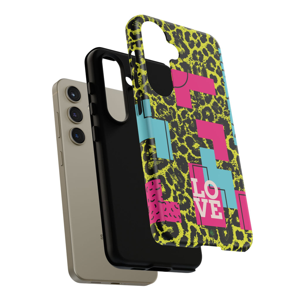 LOVE Neon Yellow RG Phone Case iPhone, Galaxy and Google Tough Cases