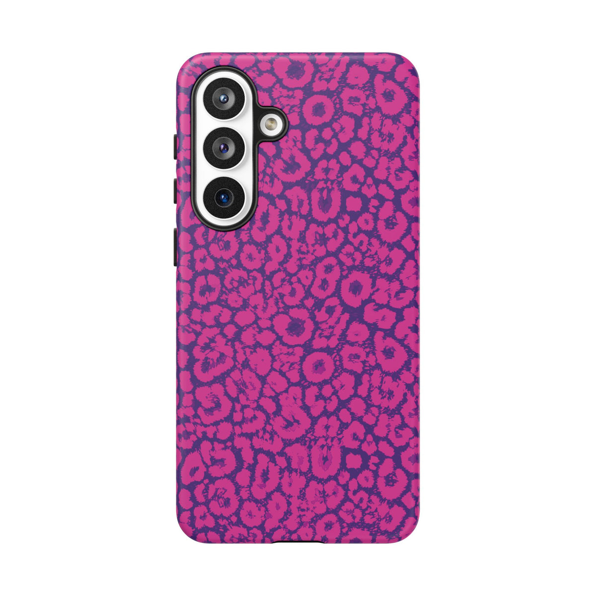 Pink Purple Leopard Tough Phone Case iPhone, Galaxy and Google Pixel