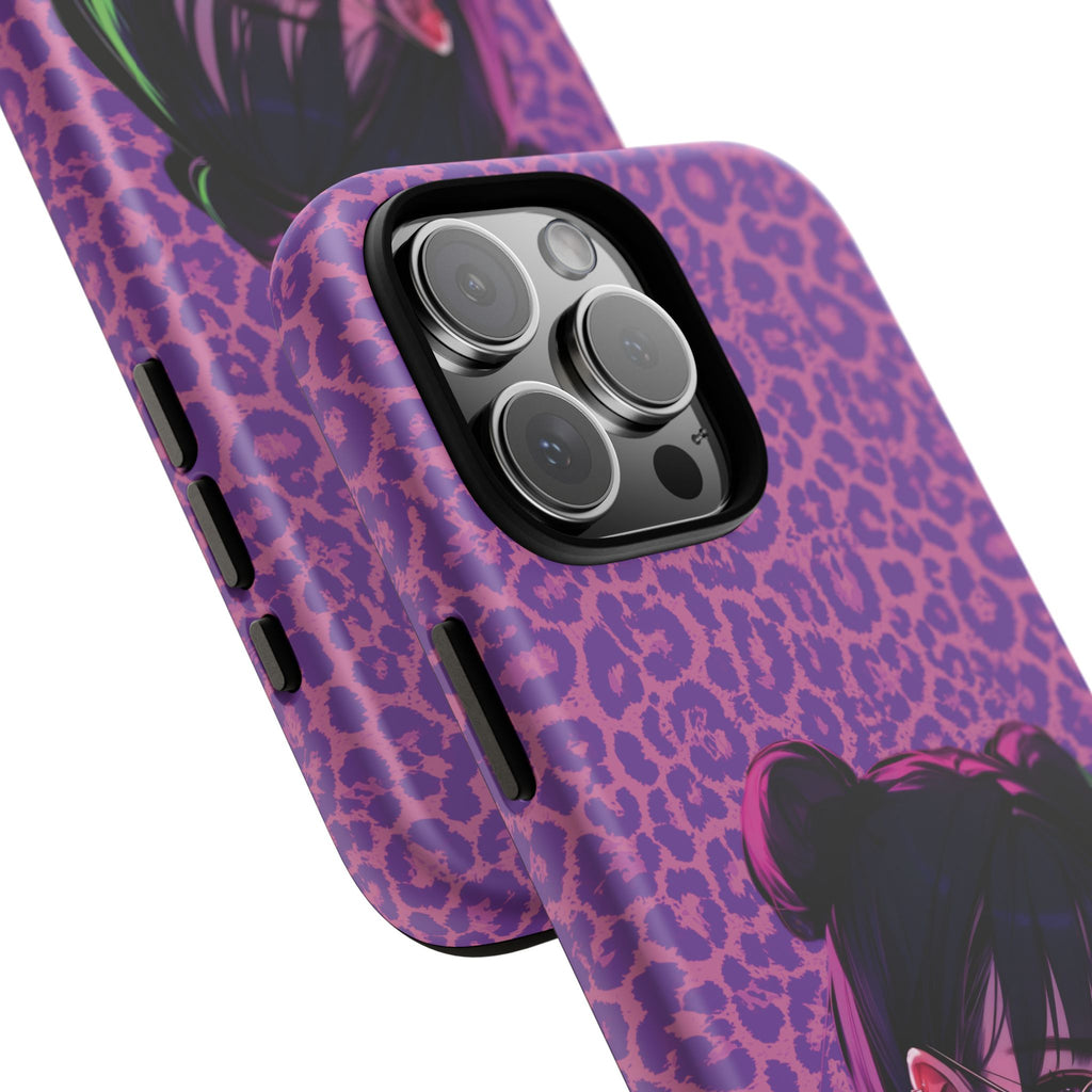 Purple Pink Leopard Kz iPhone, Galaxy and Google Tough Cases