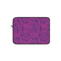 Zebra Print Pink Blue Laptop Sleeve