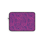 Zebra Print Pink Blue Laptop Sleeve