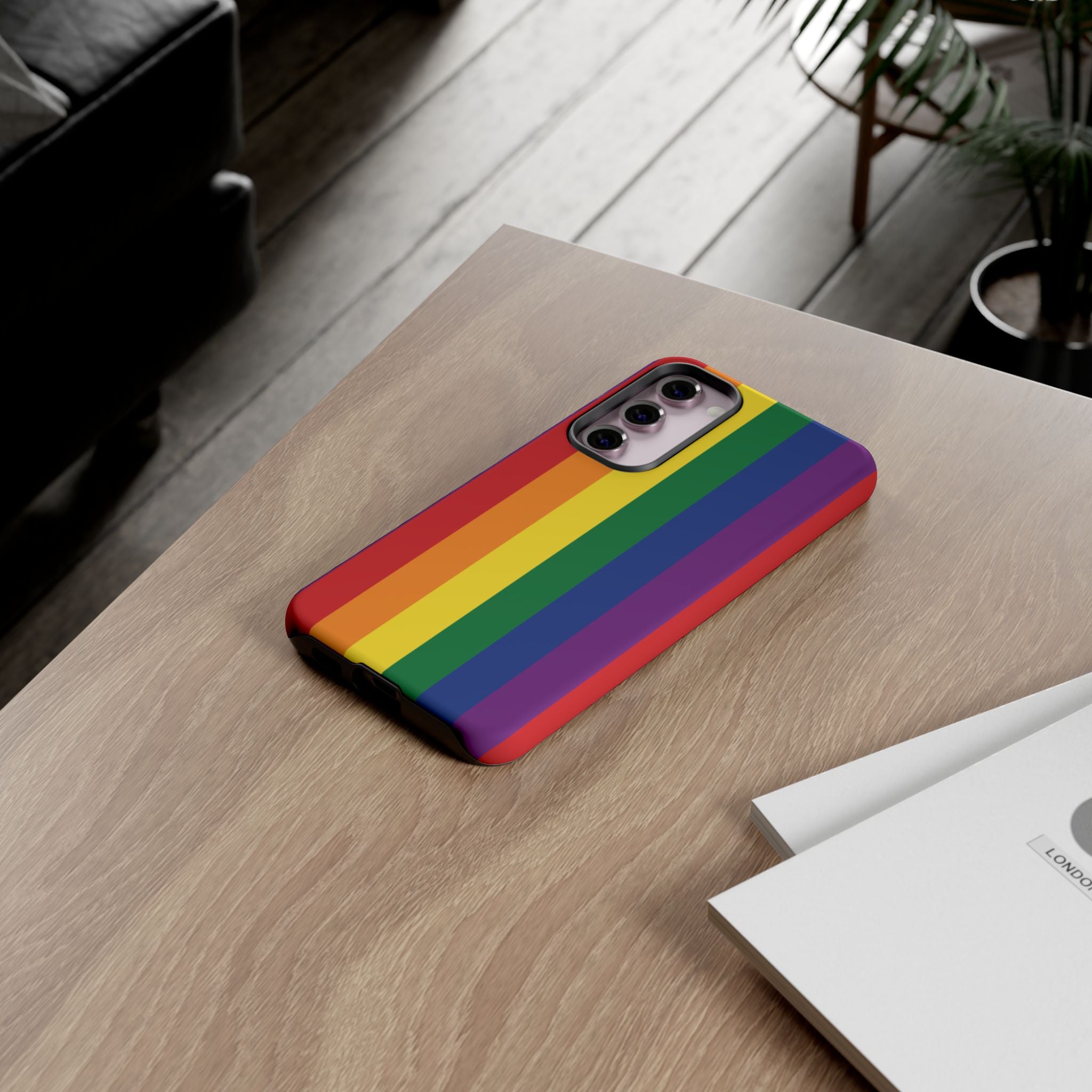 LGBTQ Rainbow Flag Tough Phone Case for iPhone, Galaxy, or Google Pixel
