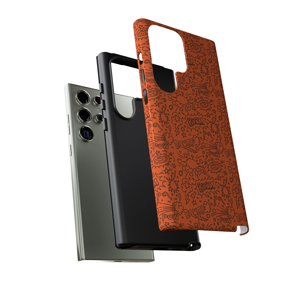 Wow Orange Tough Case for iPhone, Galaxy, or Google Pixel