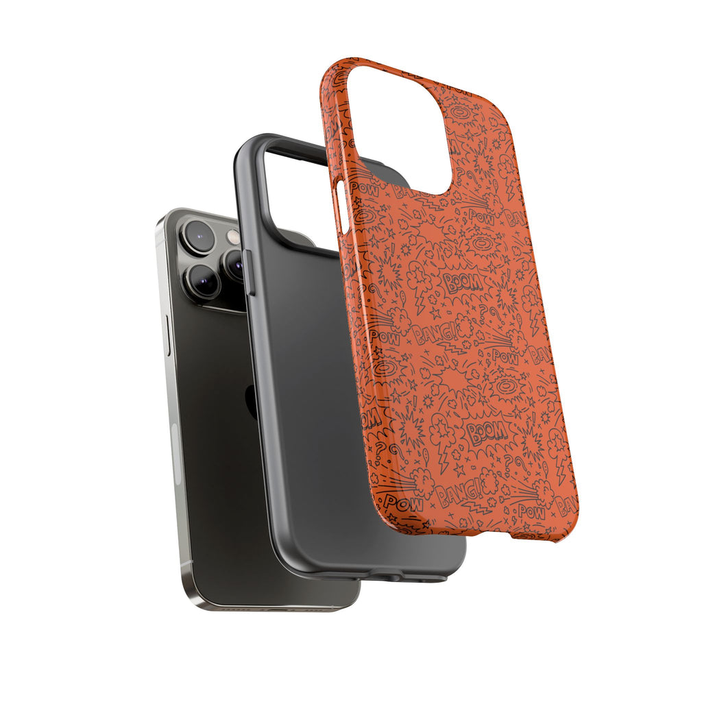 Wow Orange Tough Case for iPhone, Galaxy, or Google Pixel
