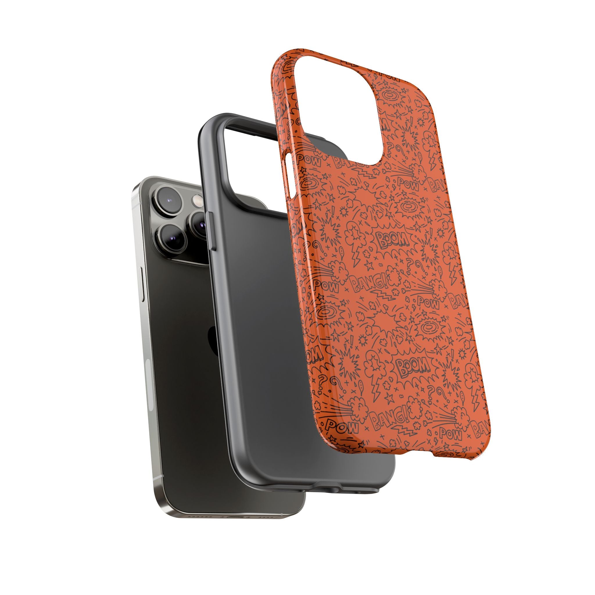 Wow Orange Tough Case for iPhone, Galaxy, or Google Pixel