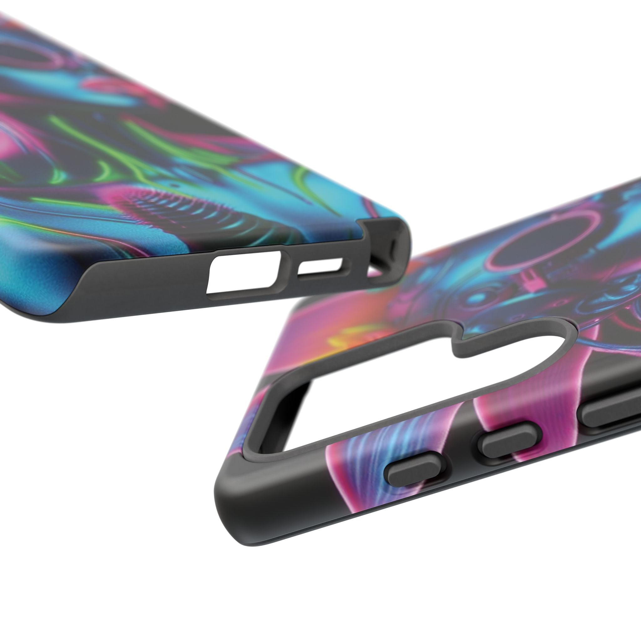 Neon Androgen Cactus Flower Tough Phone Case for iPhone, Galaxy, or Google Pixel