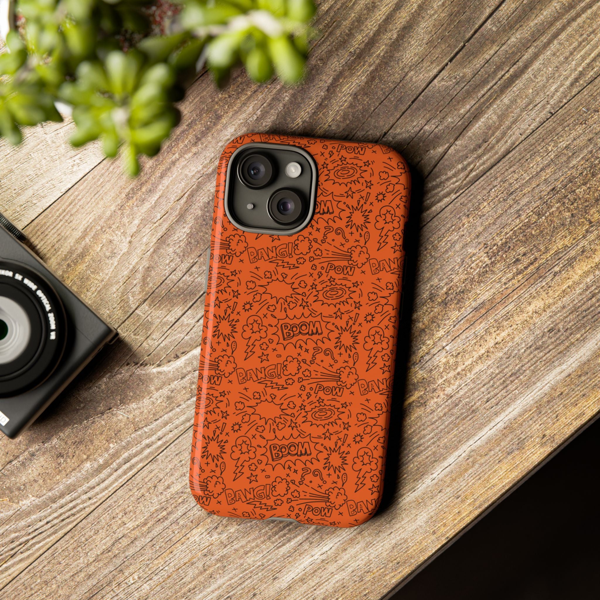 Wow Orange Tough Case for iPhone, Galaxy, or Google Pixel