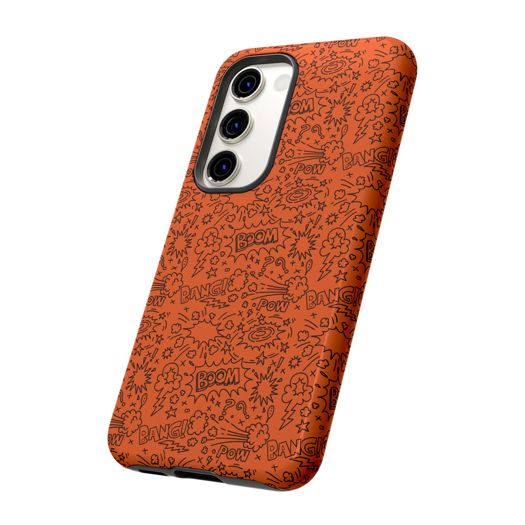 Wow Orange Tough Case for iPhone, Galaxy, or Google Pixel