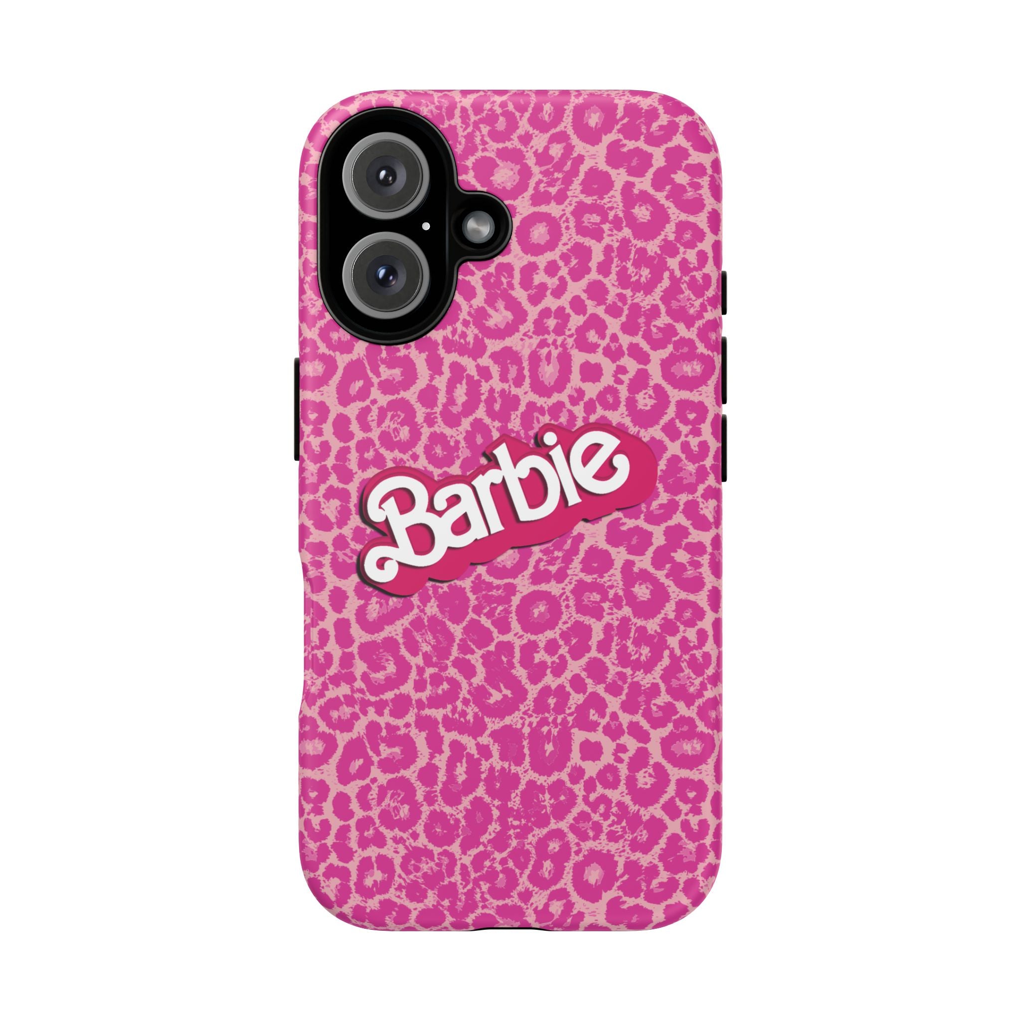 Hot Neon Pink Leopard Barb Tough Phone Case iPhone, Galaxy, or Google Pixel
