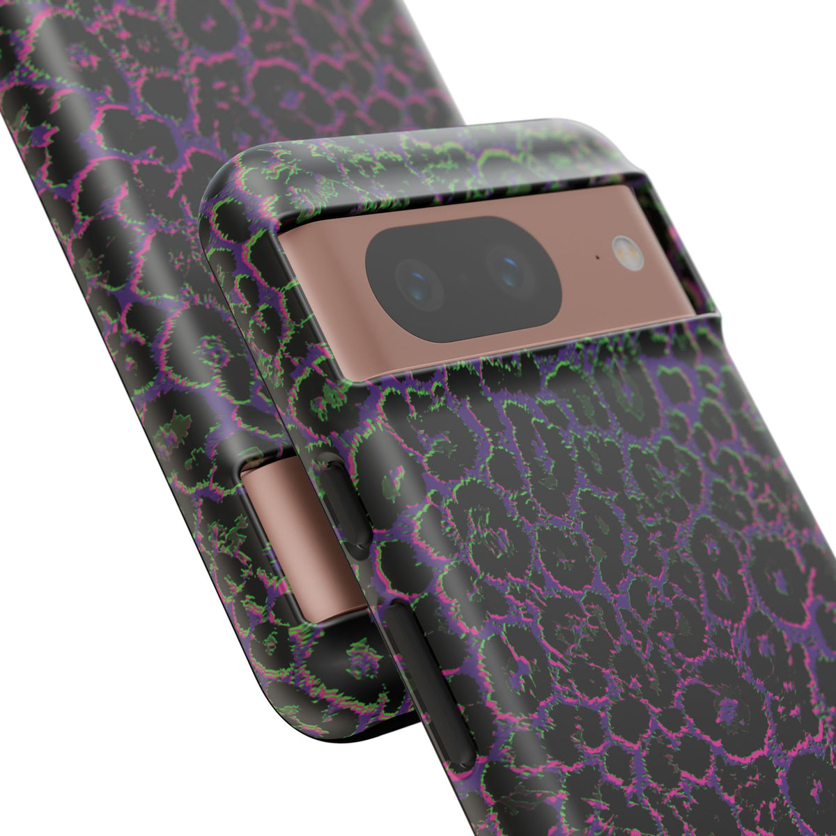 Colorful Leopard Tough Phone Case for iPhone, Galaxy, or Google Pixel