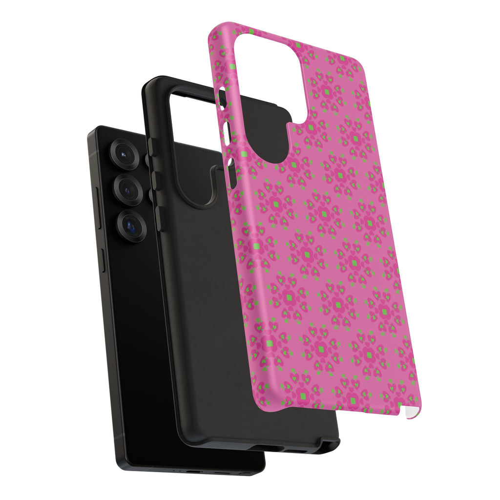 Floresta Heart Pink Tough Phone Case iPhone, Galaxy, or Google Pixel