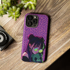Purple Pink Leopard Kz iPhone, Galaxy and Google Tough Cases
