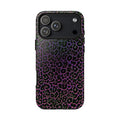 Colorful Leopard Tough Phone Case for iPhone, Galaxy, or Google Pixel