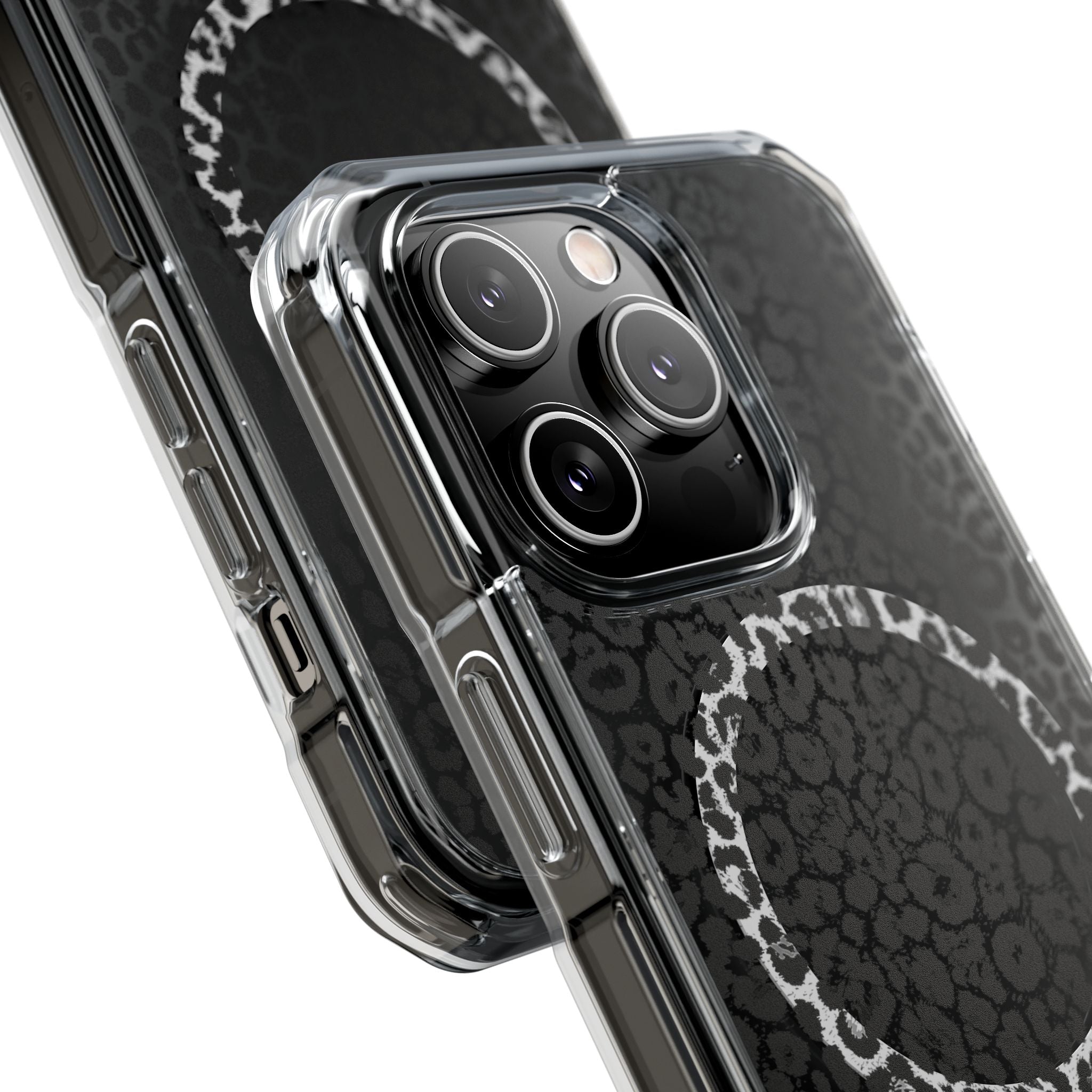 Leopard Magnetic iPhone 14, 15, 16 Series Clear Impact Cases