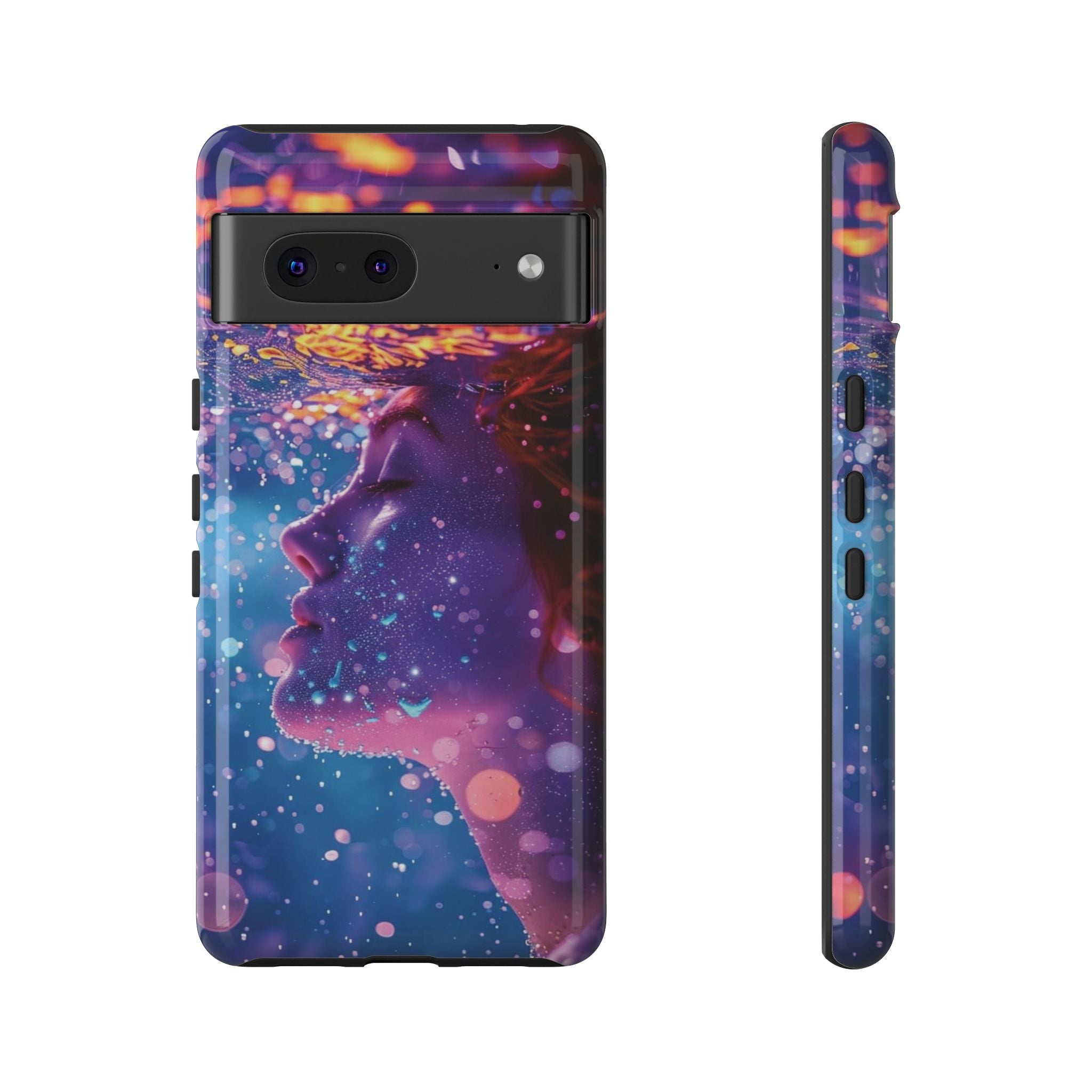 Meditating Underwater Tough Phone Case for iPhone, Galaxy, or Google Pixel