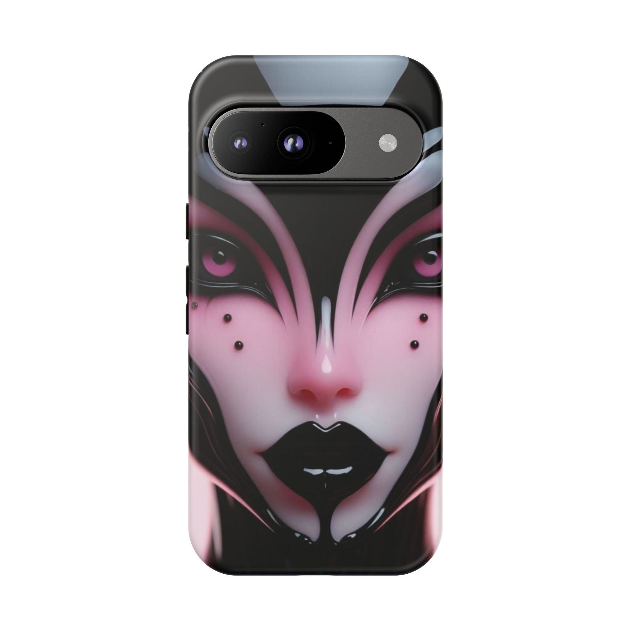 Pink Alien Tough Phone Case for iPhone, Galaxy, or Google Pixel