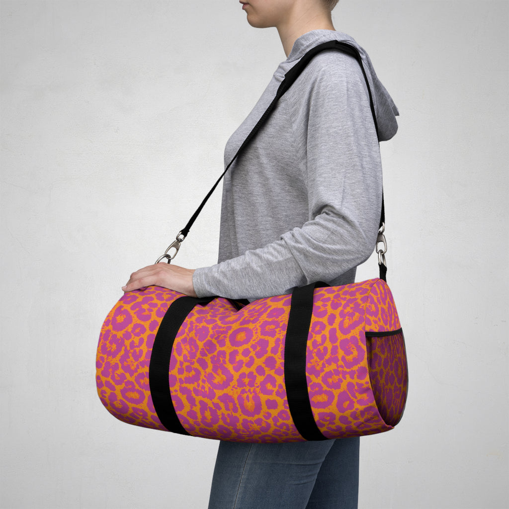 Leopard Print Duffel Bag