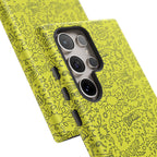 Neon Yellow Wow RG Tough Phone Case for iPhone, Galaxy, or Google Pixel