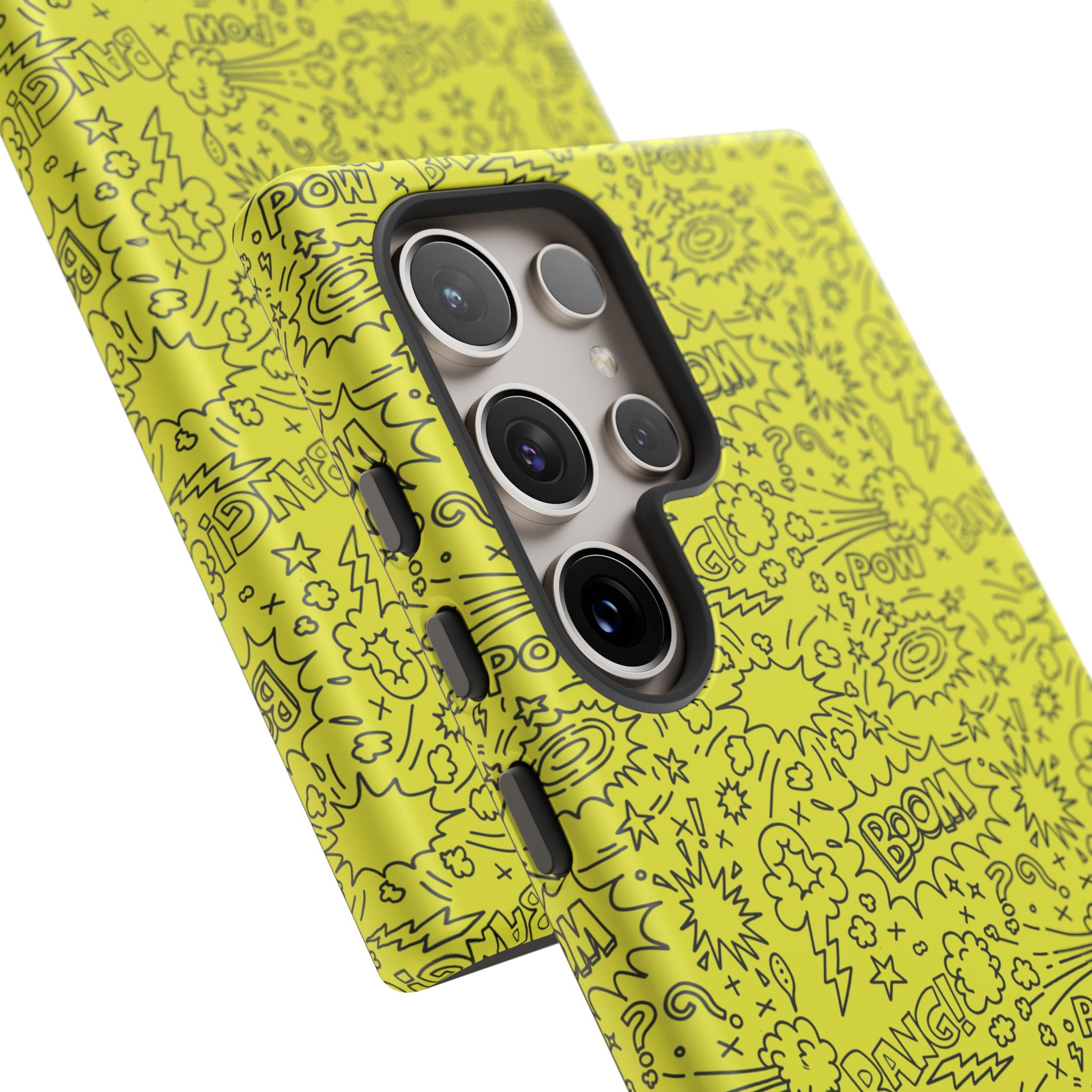 Neon Yellow Wow RG Tough Phone Case for iPhone, Galaxy, or Google Pixel