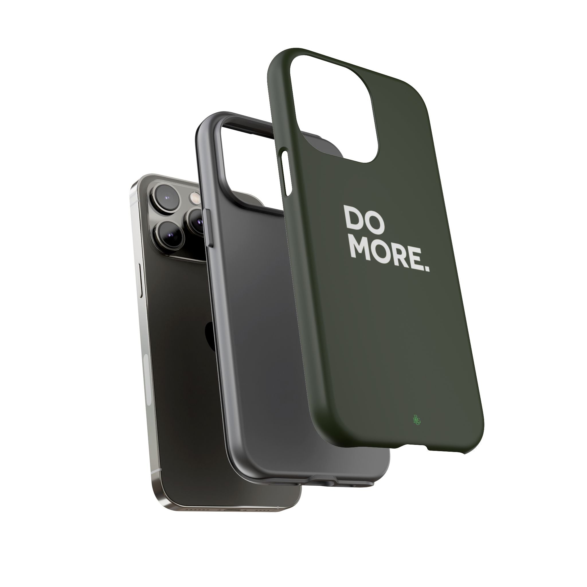Olive Green Do More Tough Phone Case for iPhone, Galaxy, or Google Pixel