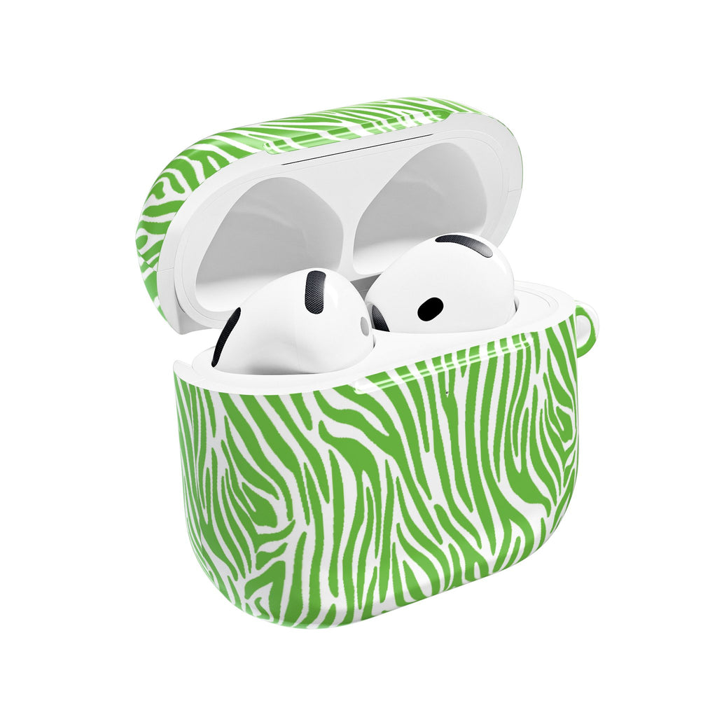 Green Zebra AirPod Cases