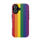 LGBTQ Rainbow Flag Tough Phone Case for iPhone, Galaxy, or Google Pixel