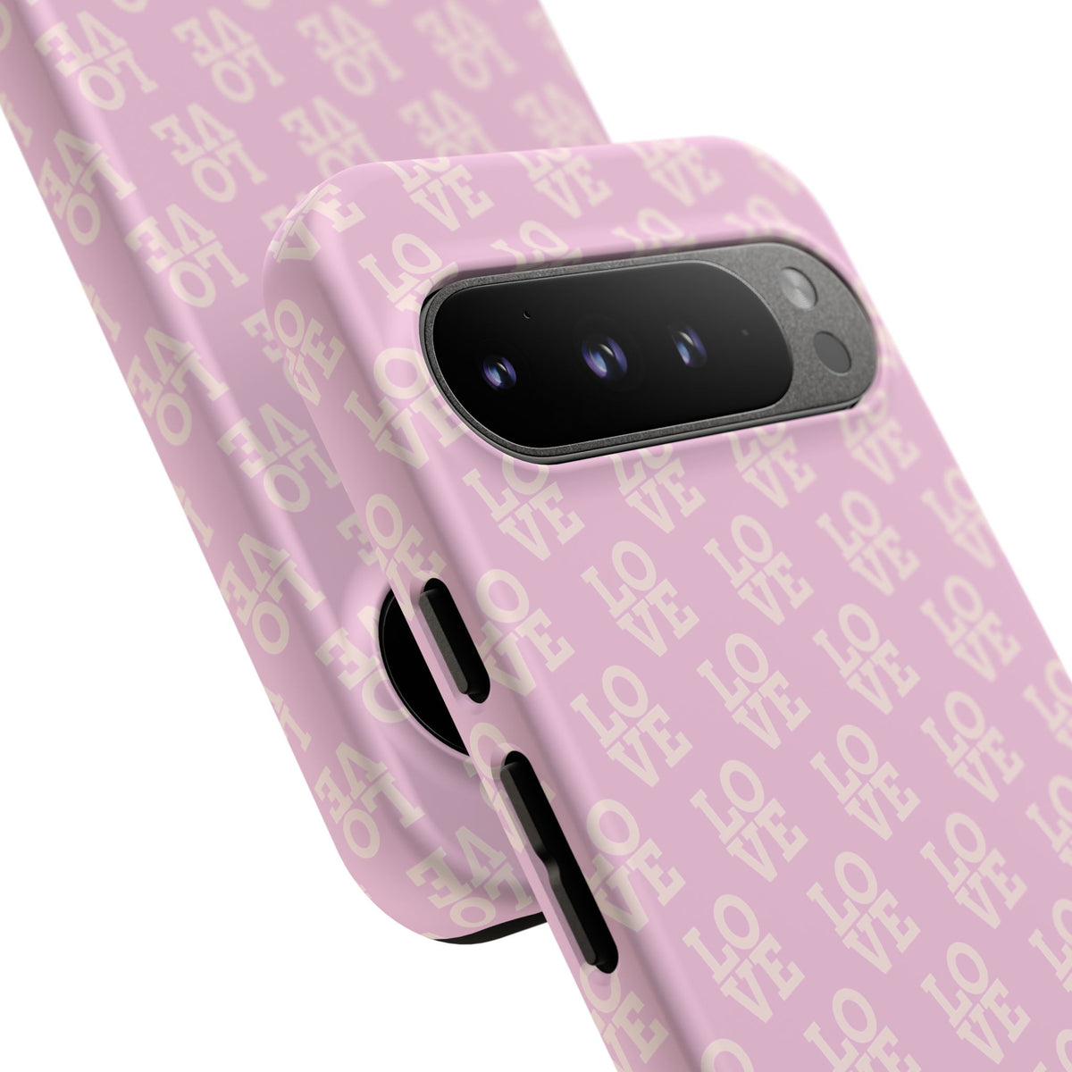 Pink 'LOVE' Pattern Tough Phone Case