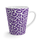 Purple Leopard Print Latte Mug