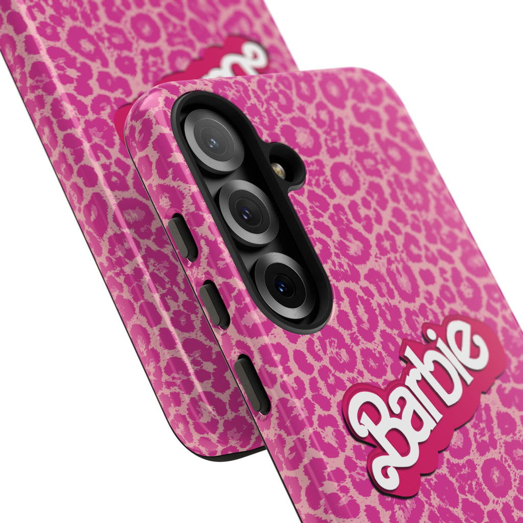 Hot Neon Pink Leopard Barb Tough Phone Case iPhone, Galaxy, or Google Pixel