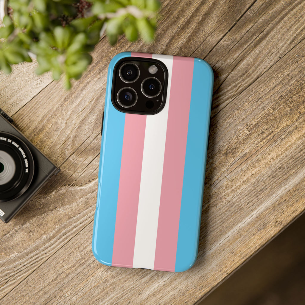 Trans Colors Tough Phone Case for iPhone, Galaxy, or Google Pixel
