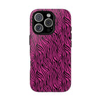 Pink Zebra Tough Phone Case for iPhone, Galaxy, or Google Pixel