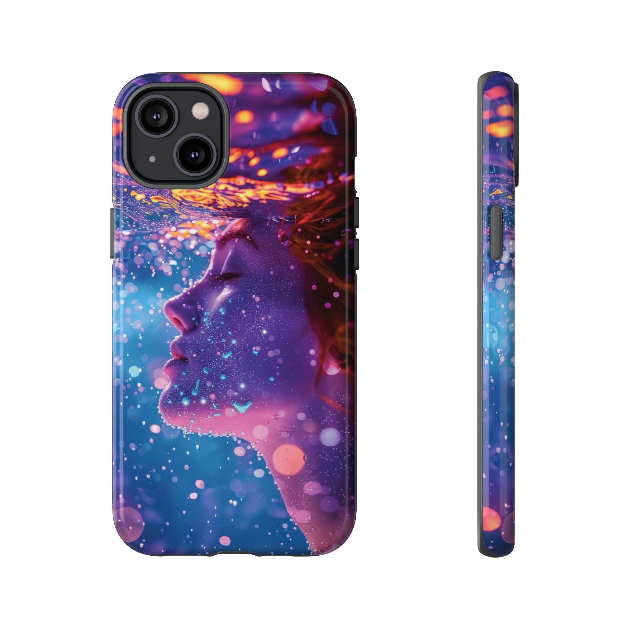 Meditating Underwater Tough Phone Case for iPhone, Galaxy, or Google Pixel
