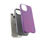 Pink Blue Leopard Tough Phone Case iPhone, Galaxy, or Google Pixel
