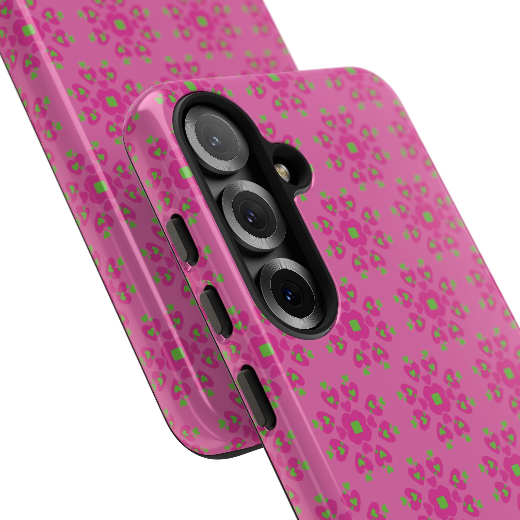 Floresta Heart Pink Tough Phone Case iPhone, Galaxy, or Google Pixel