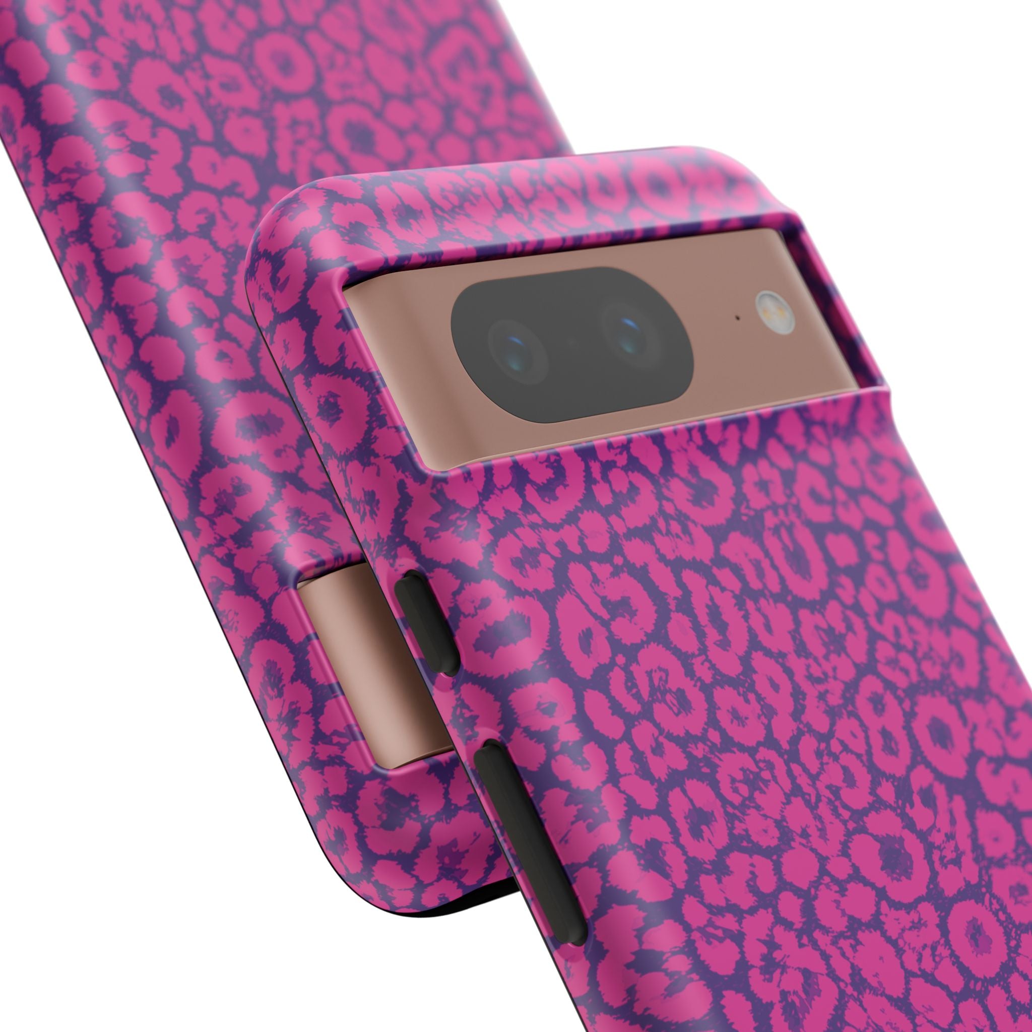 Pink Purple Leopard Tough Phone Case iPhone, Galaxy and Google Pixel