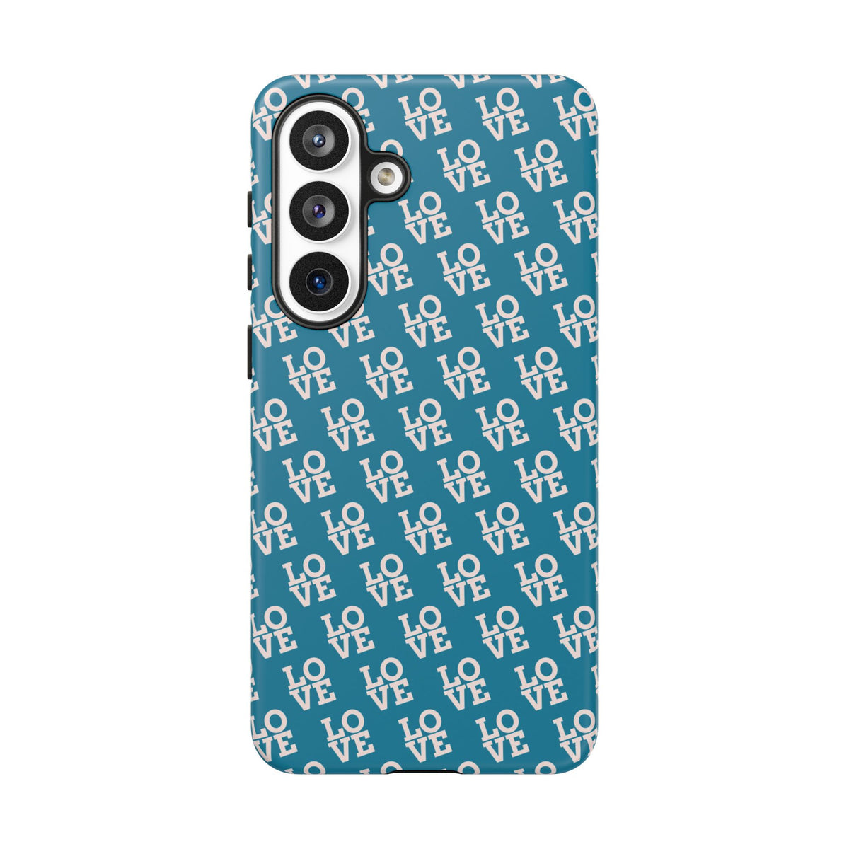 LOVE Teal Green Tough Phone Case iPhone, Galaxy, or Google Pixel