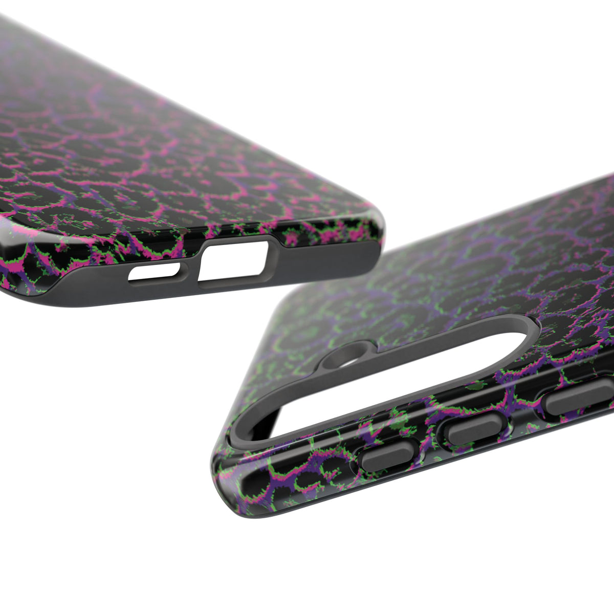 Colorful Leopard Tough Phone Case for iPhone, Galaxy, or Google Pixel