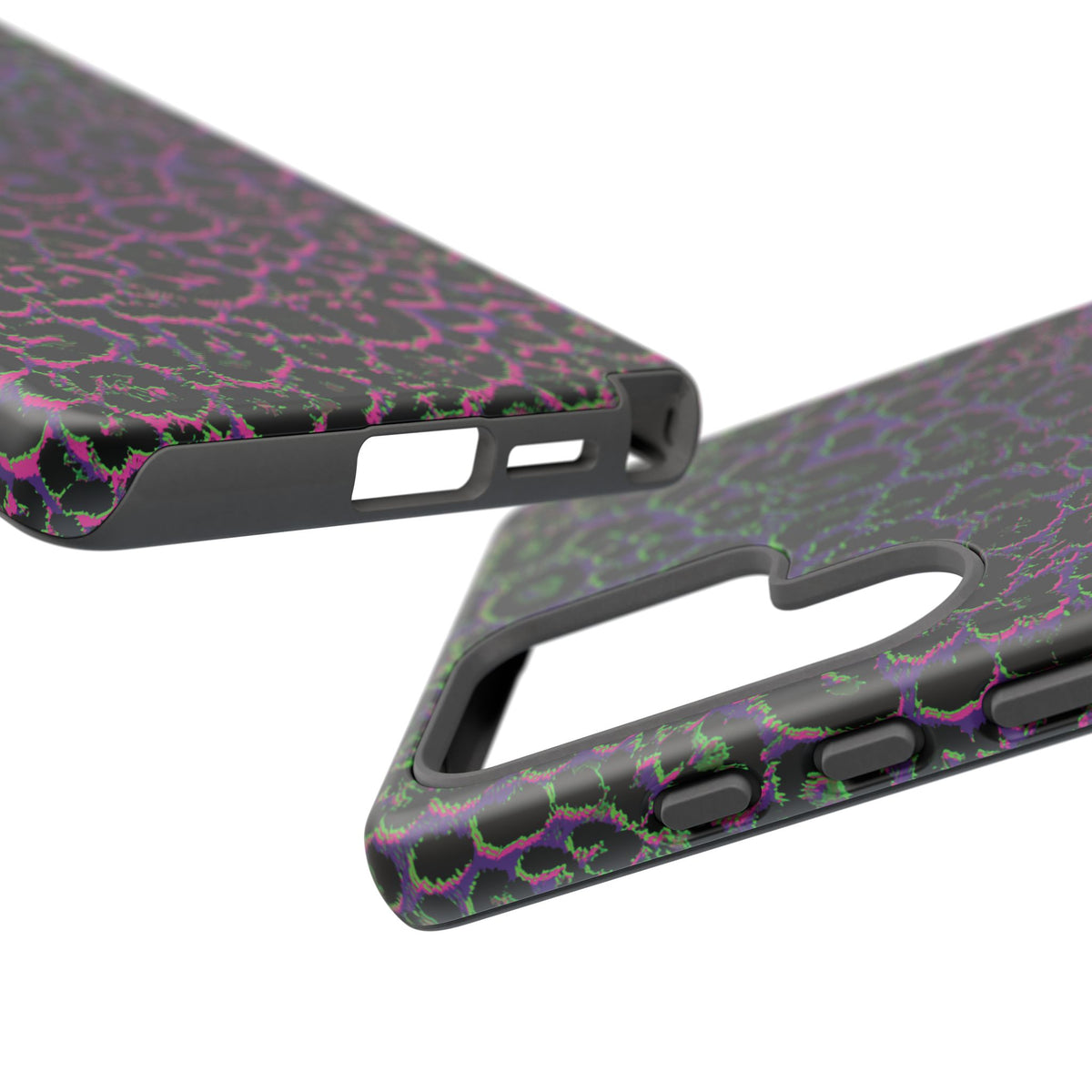 Colorful Leopard Tough Phone Case for iPhone, Galaxy, or Google Pixel