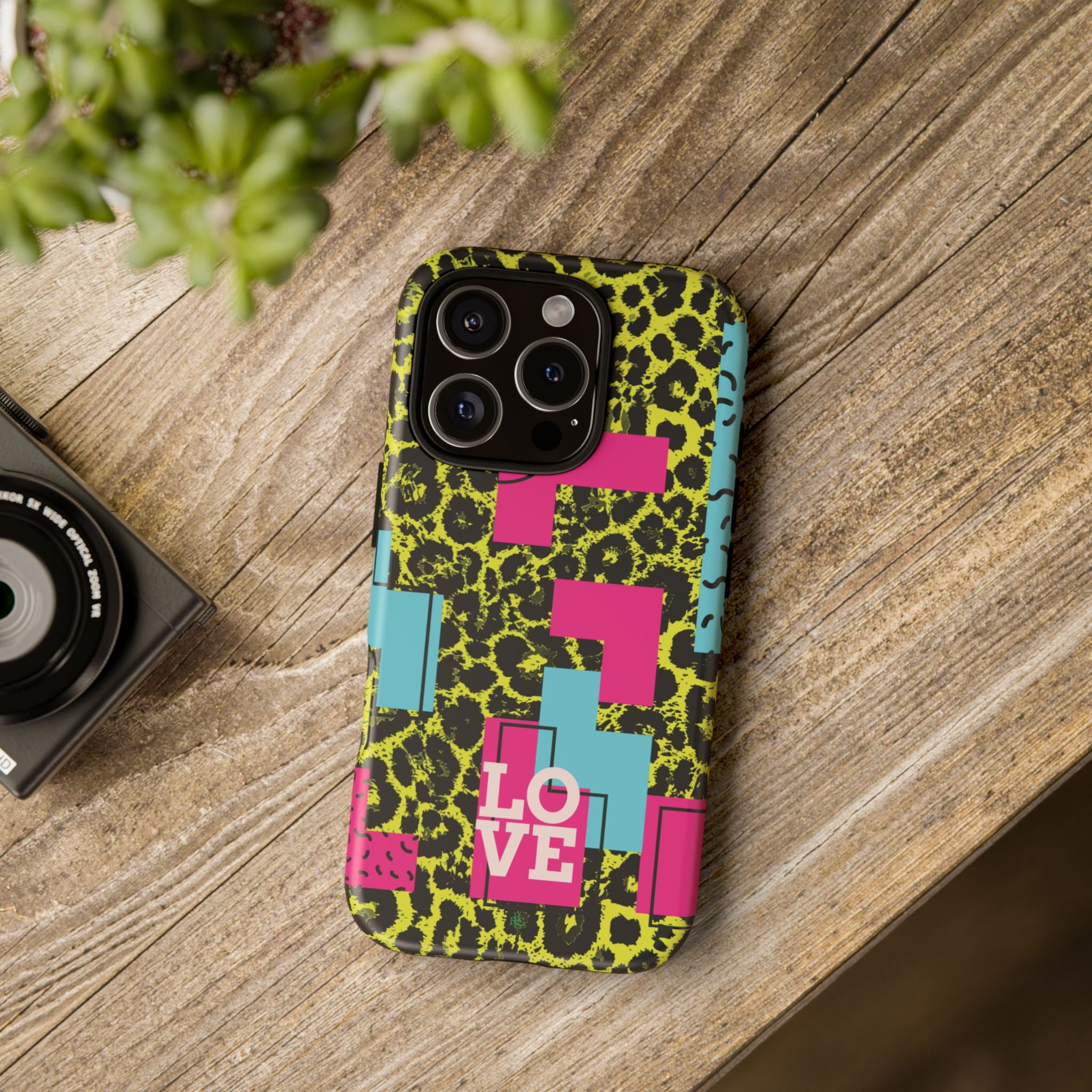 LOVE Neon Yellow RG Phone Case iPhone, Galaxy and Google Tough Cases