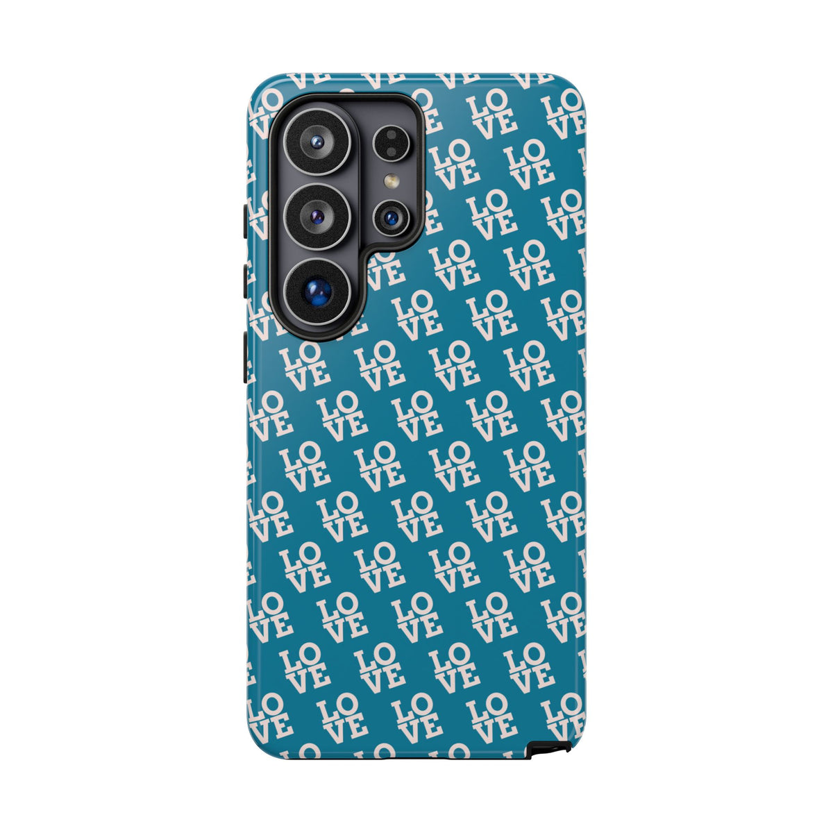 LOVE Teal Green Tough Phone Case iPhone, Galaxy, or Google Pixel