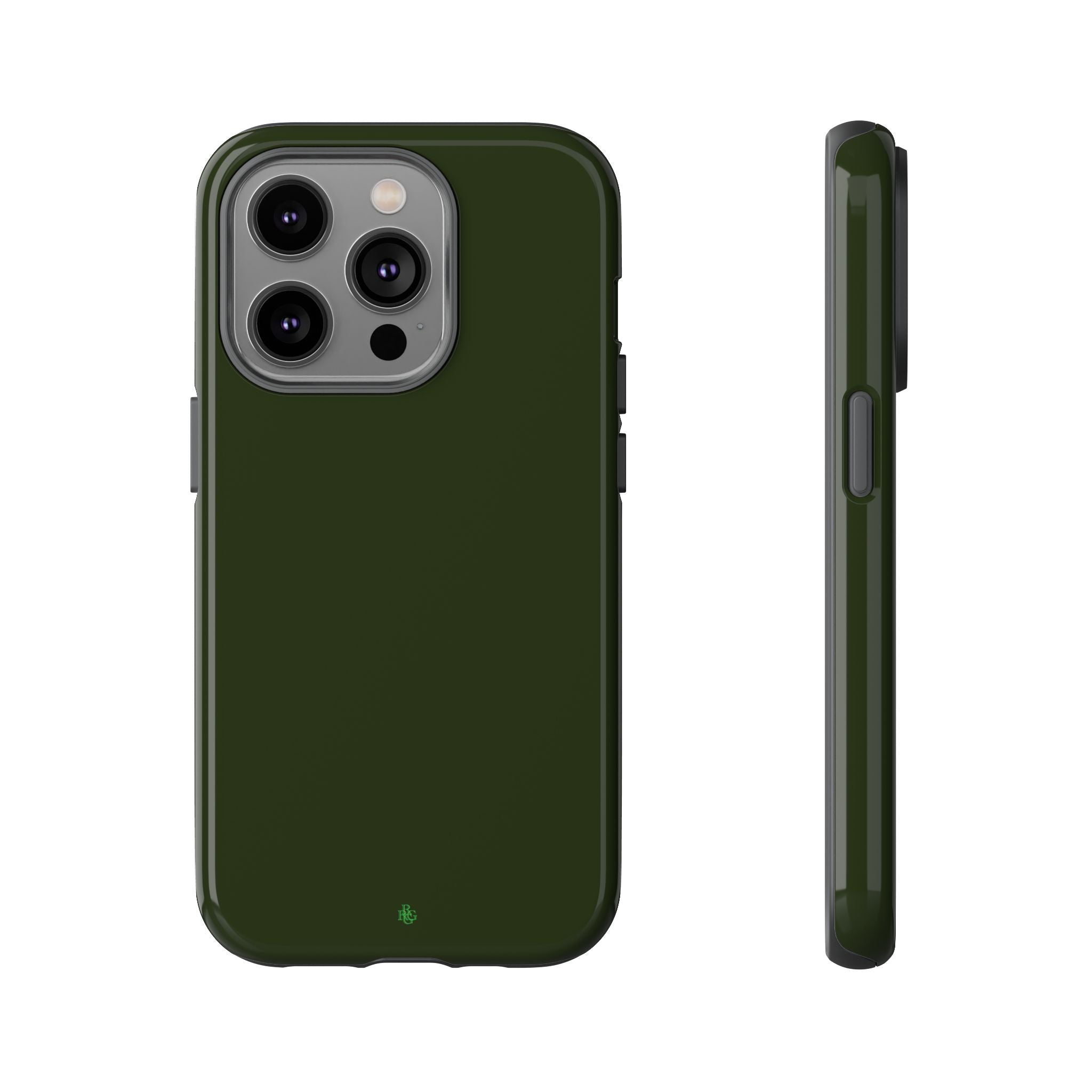 Olive Green Tough Phone Case for iPhone, Galaxy and Google Pixel